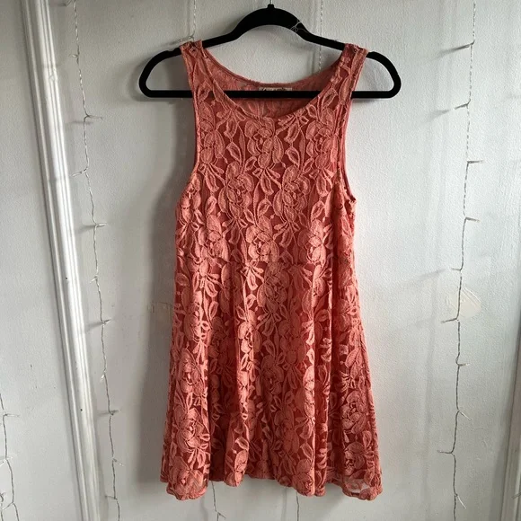 Free People | Dresses | Free People Coral Lace Dress With Slip | Poshmark Free People | Dresses | Free People Coral Lace Dress With Slip | Poshmark